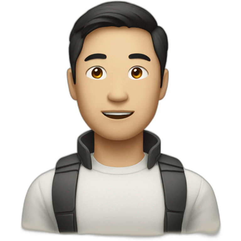 asian in tesla emoji