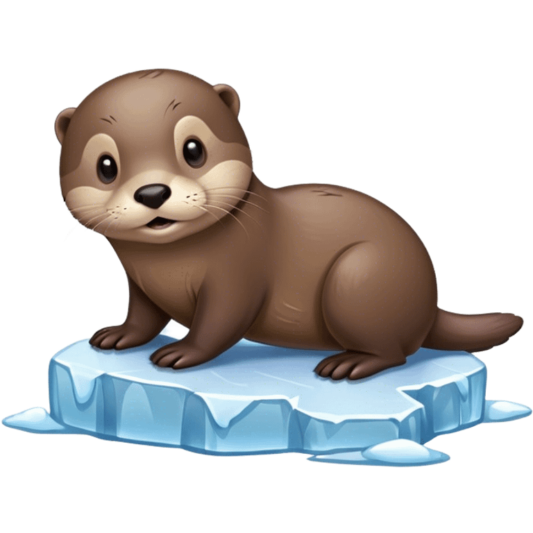 otter ice emoji