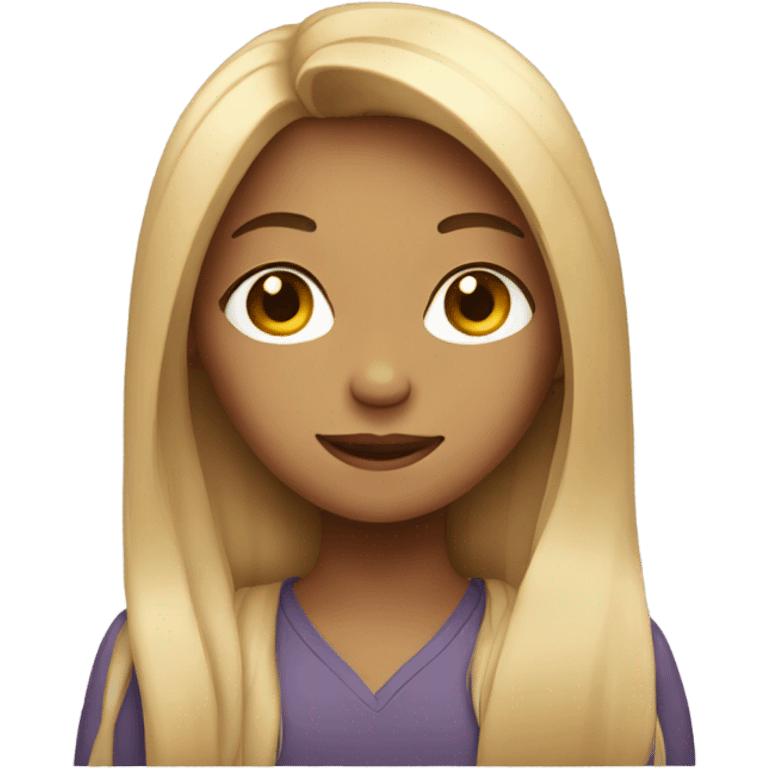 Girl long hair  emoji