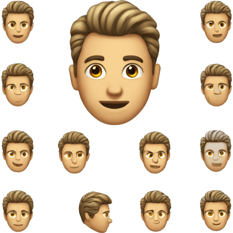 man with updo  emoji