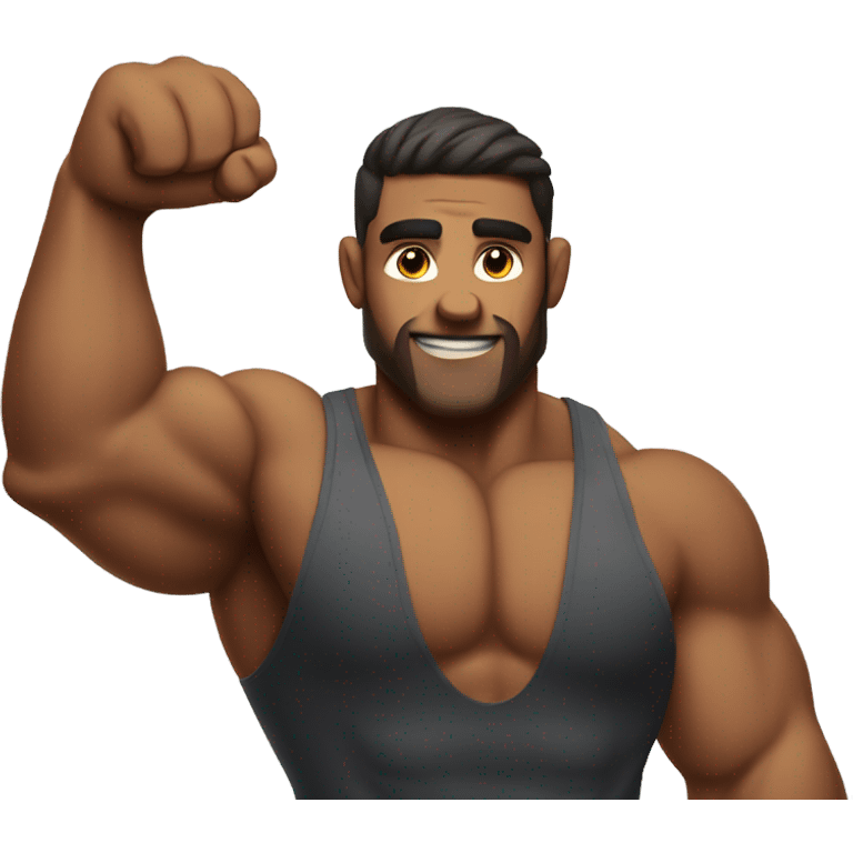 strong man with biceps emoji