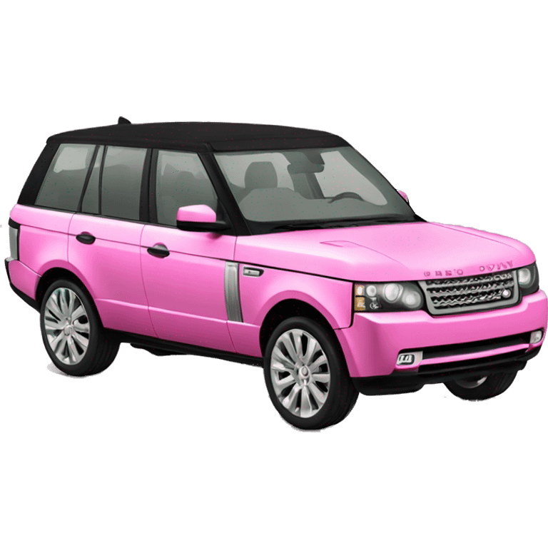 Pink Range Rover  emoji