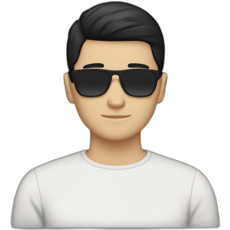 faceless 25yo white male with short black hair emoji