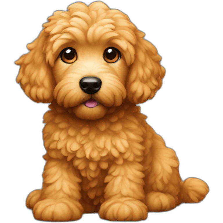 Orange-mini-golden Doodle emoji