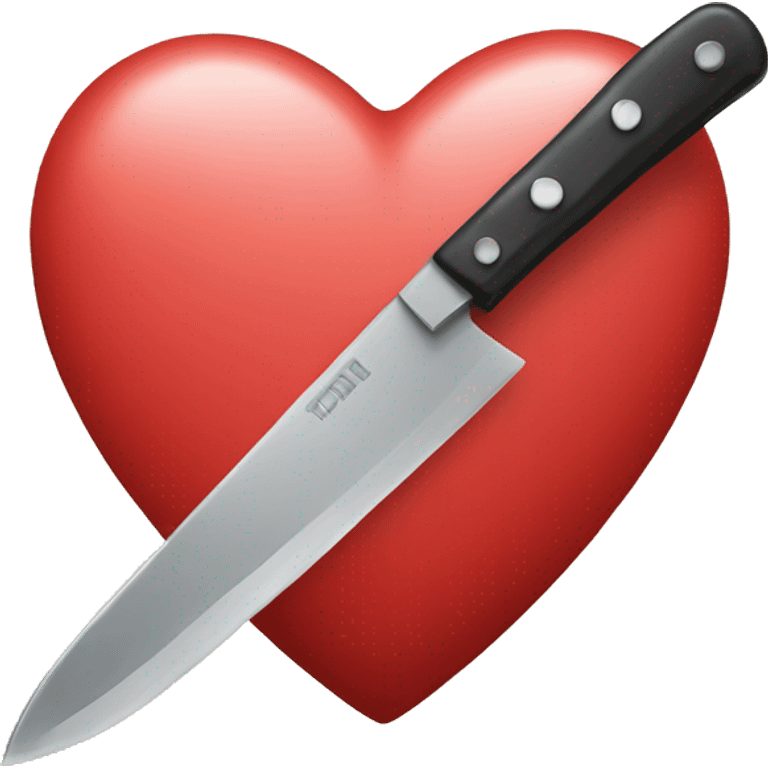 heart with knife emoji