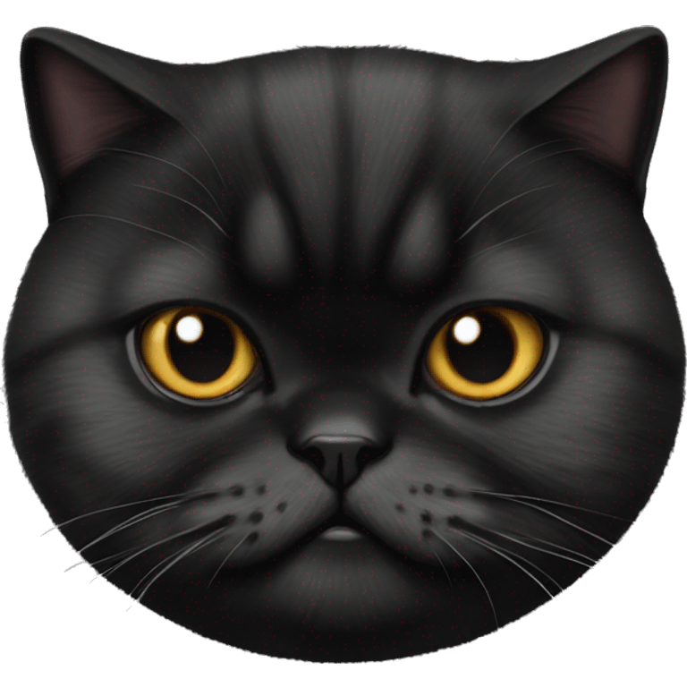 Black black black  exotic shorthair cat emoji