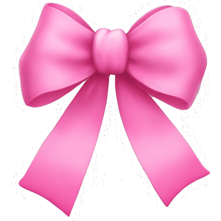 squiggly pink bow emoji