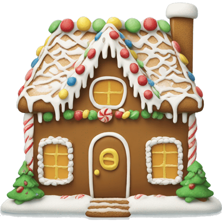 gingerbread house emoji