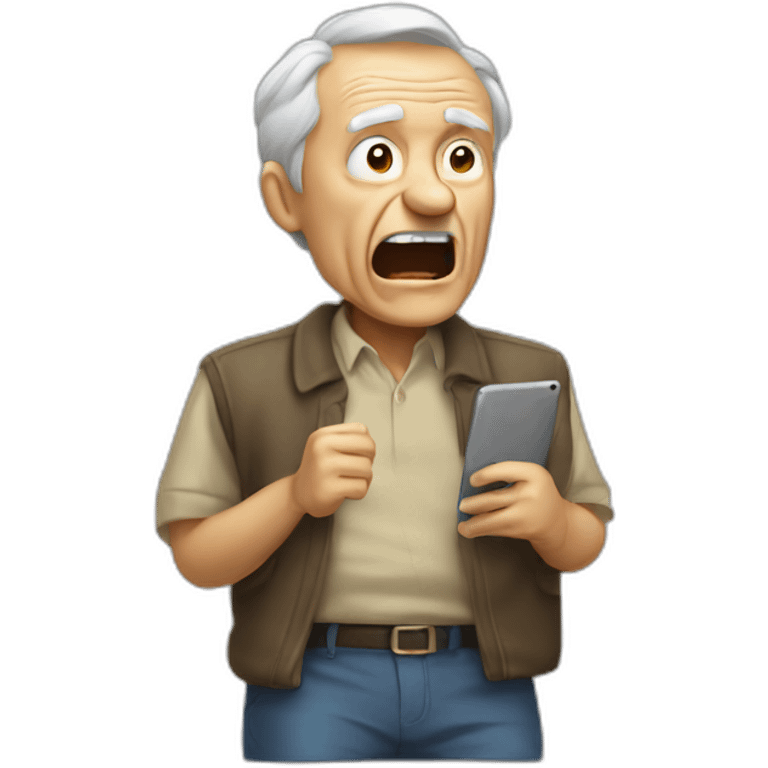 old man yells at data emoji