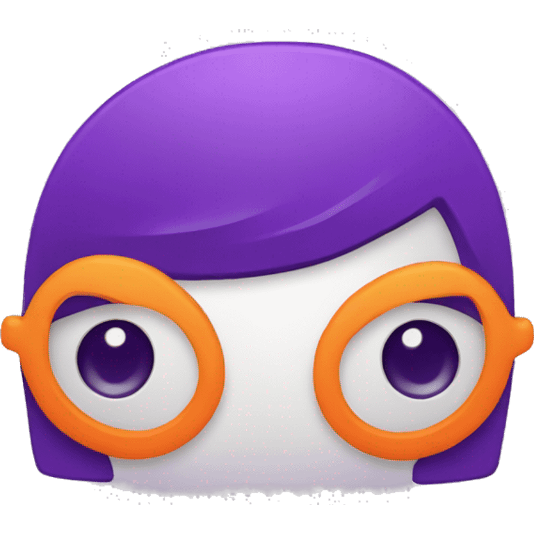 Word “DOC” in purple and orange colors  emoji