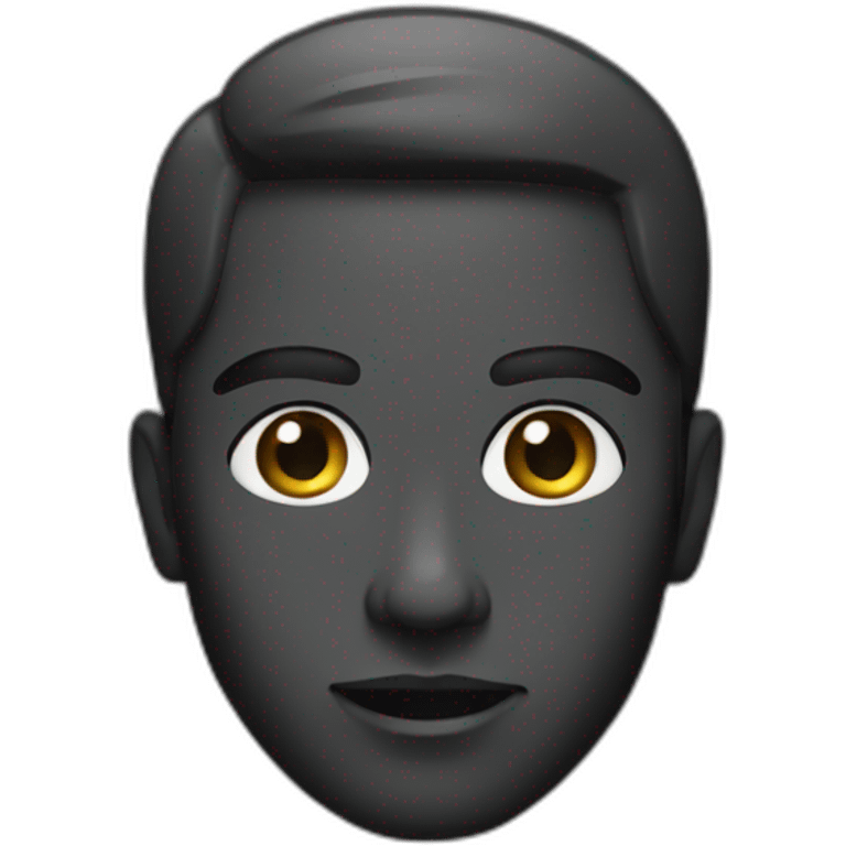 Black M emoji