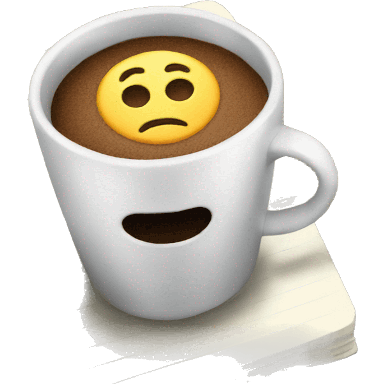 NOTEBOOK WITH COFF emoji