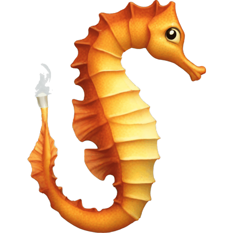 Smoking Seahorse emoji