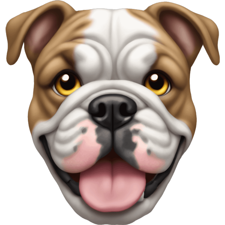 merle english bulldog  emoji