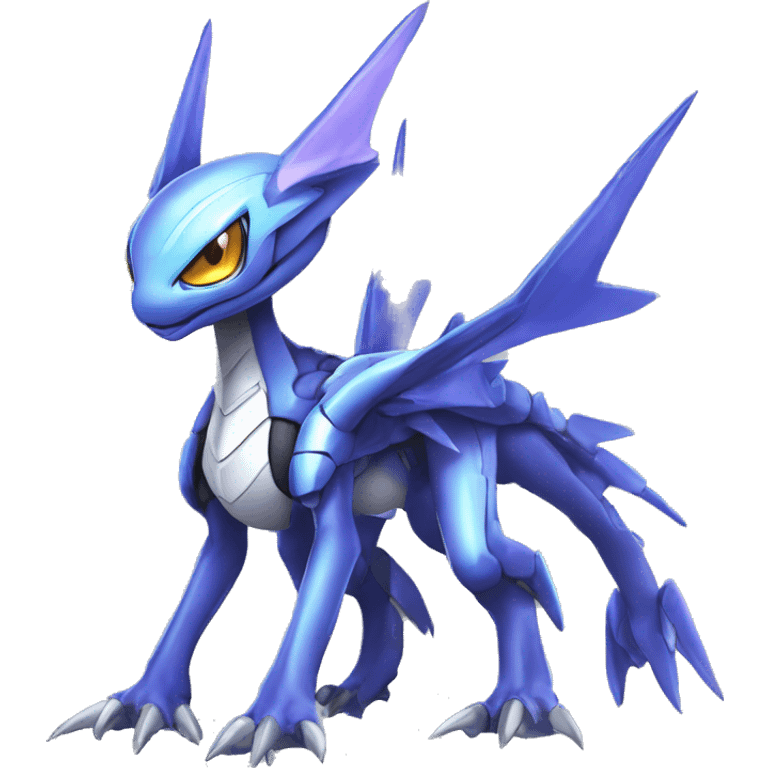  Cool Cute Edgy Futuristic Ethereal Digimon-Genesect-Dialga-Reptile full body emoji