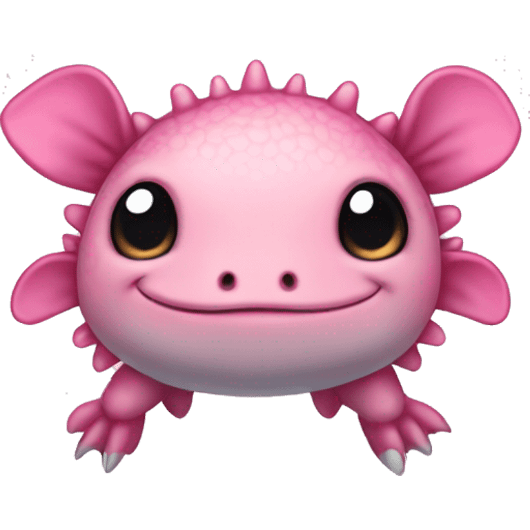 pink cute axolotl stitch emoji