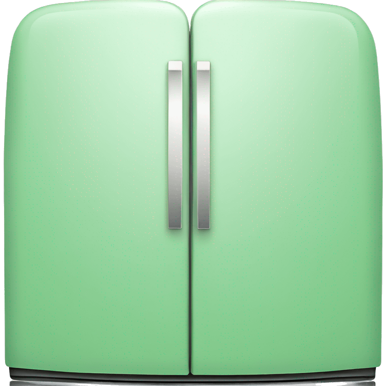 Two door green classic refrigerator  emoji