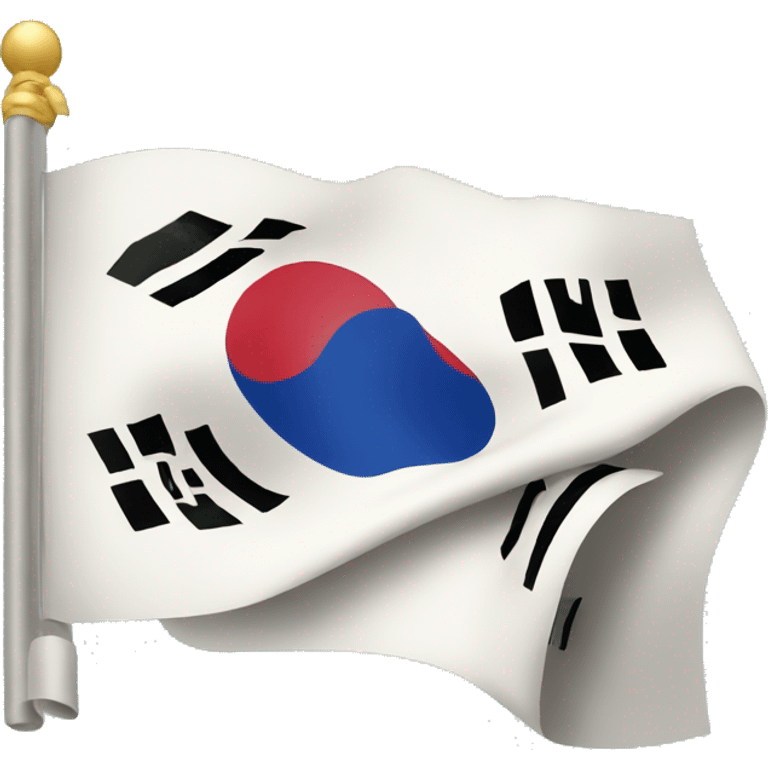 Korean flag with money emoji