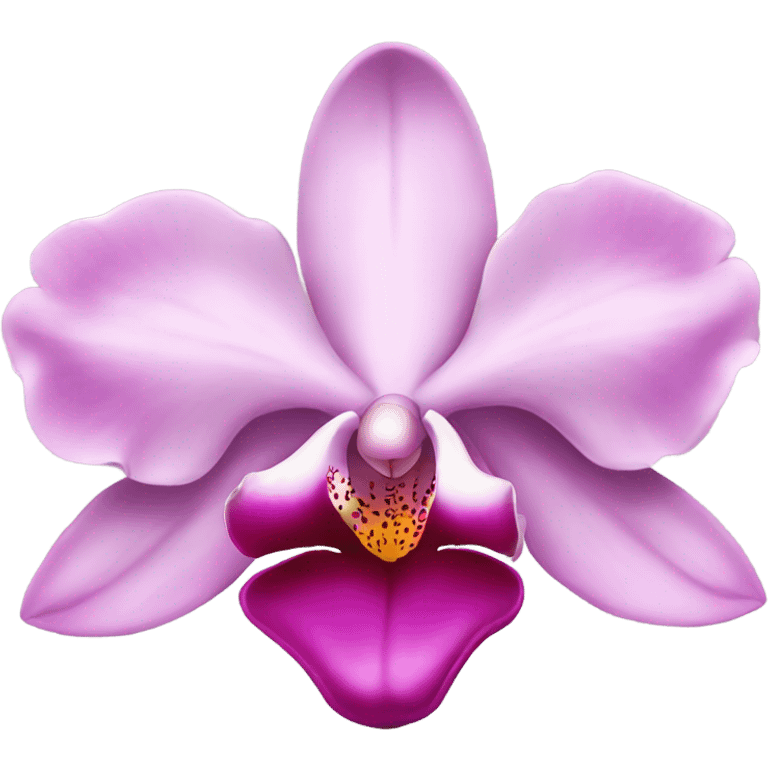 Pink orchid emoji