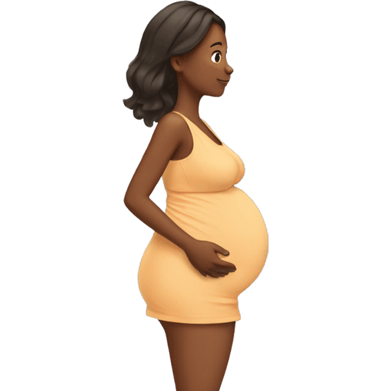 Me pregnant emoji