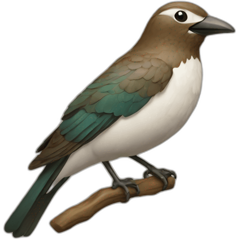 Oiseau qui bronze emoji