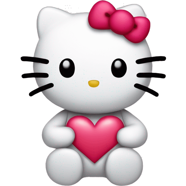 Hello kitty in a heart  emoji