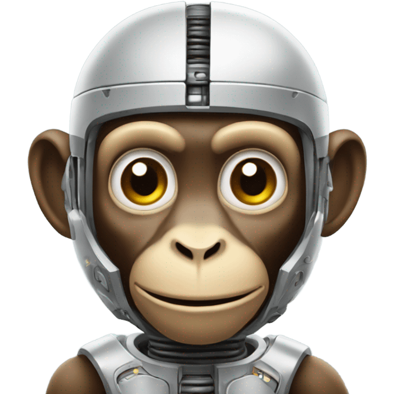 ￼Monkey robot emoji