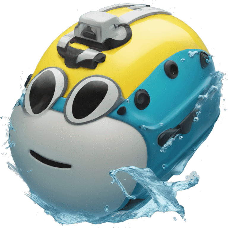 AGV swimming in water emoji