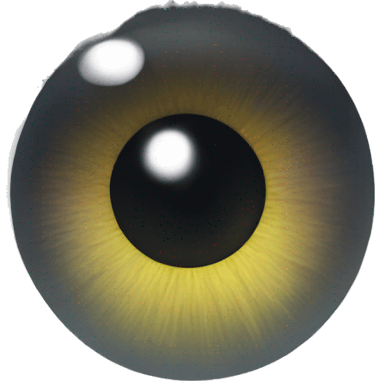 eye with silver iris and white sclera emoji