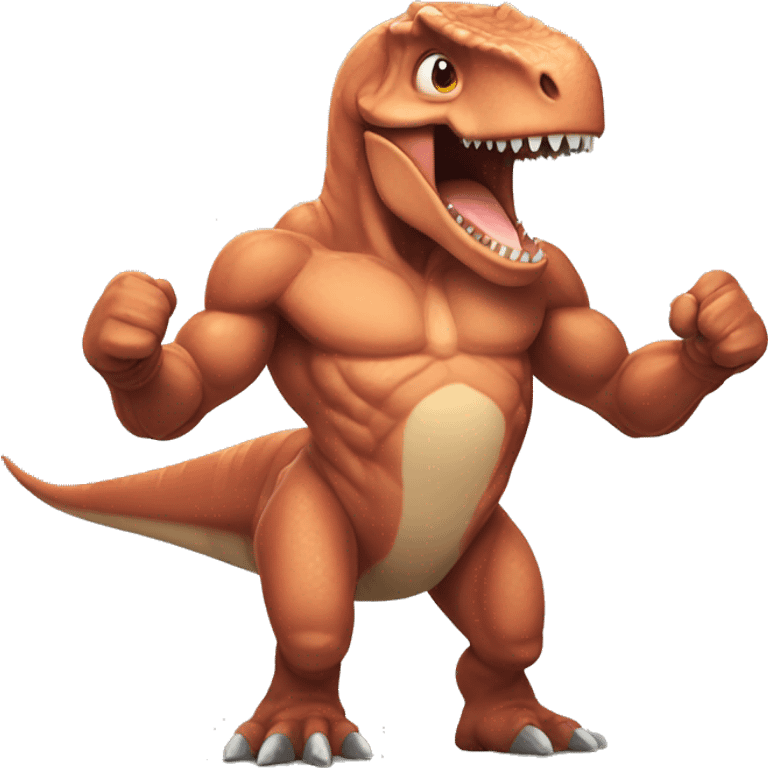 Dinosaur muscles emoji