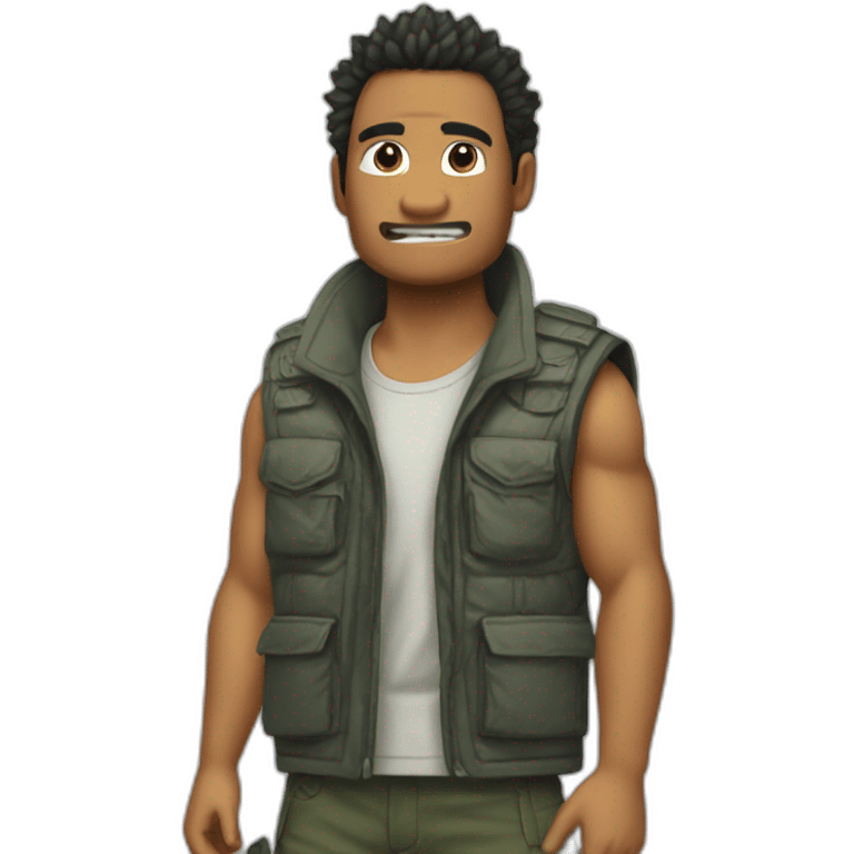 Dinamyte on a vest godzilla emoji