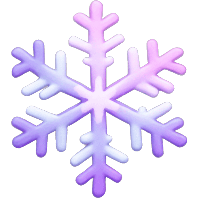 pastel pink and purple snowflake  emoji