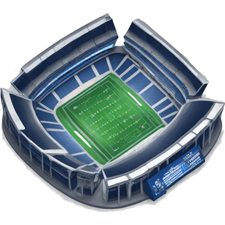 silver and dark blue stadium  emoji