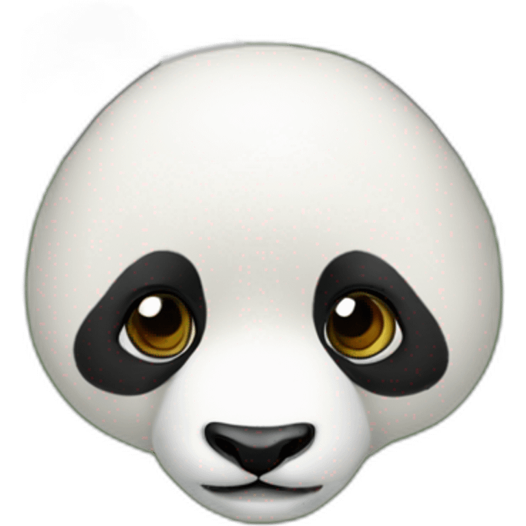 Panda avec ibiscus emoji