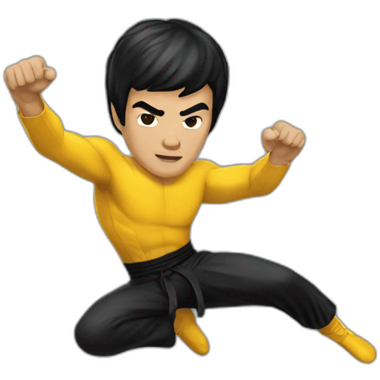 Bruce-Lee-flying emoji