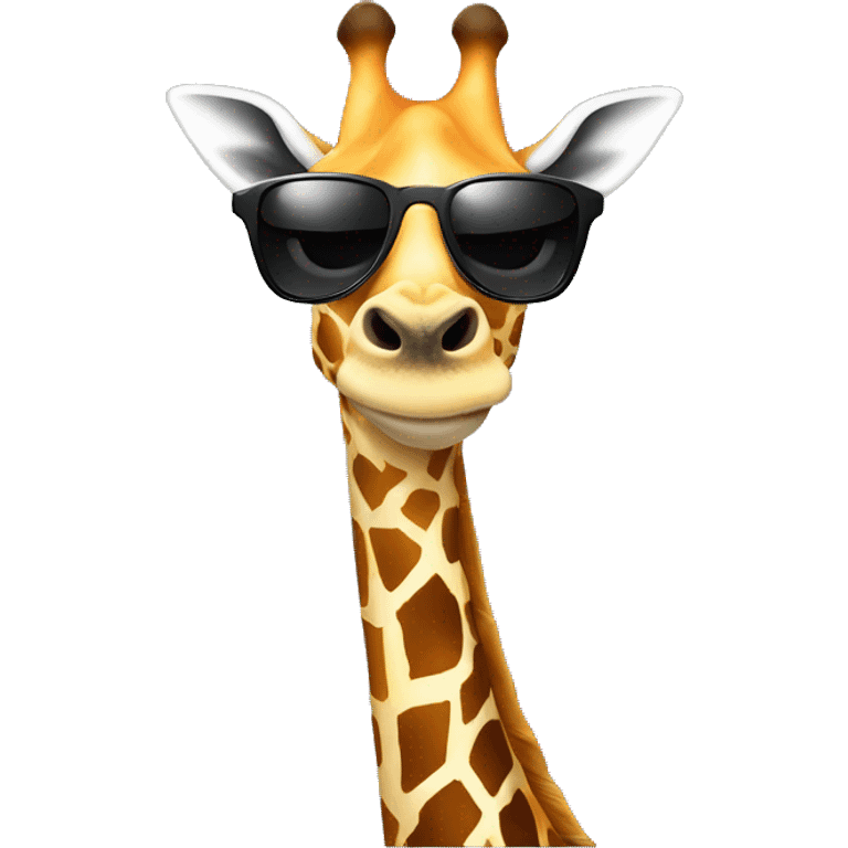 giraffe with sunglasses emoji