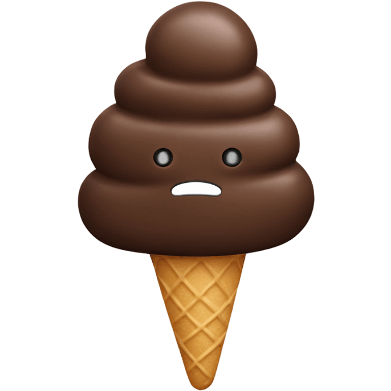 ice cream with a chocolate bar on it emoji