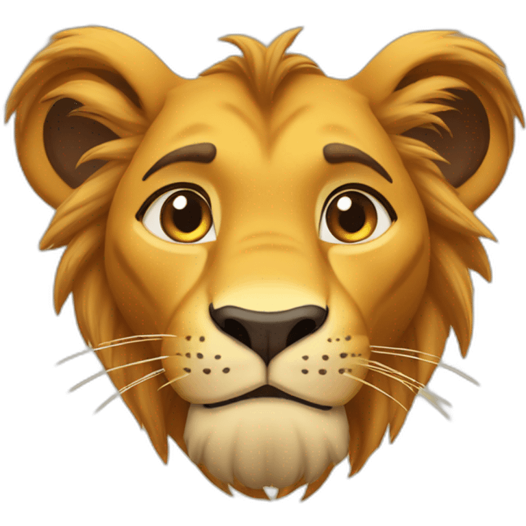 Simba from Lion King emoji