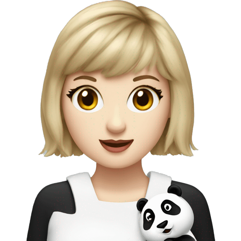 taylor swift with a panda emoji