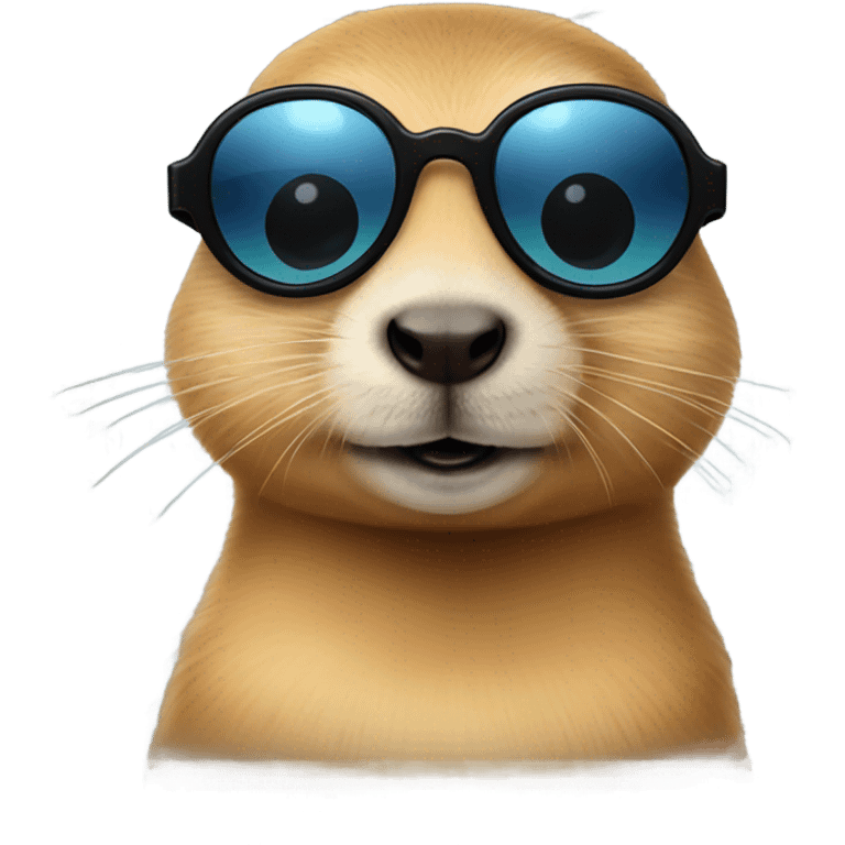 Prairie dog with sun glasses emoji