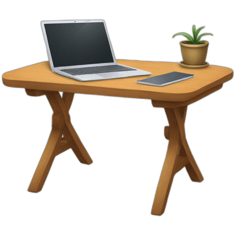 laptop-table-home emoji