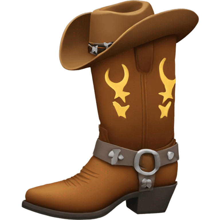 Cowboy boots emoji