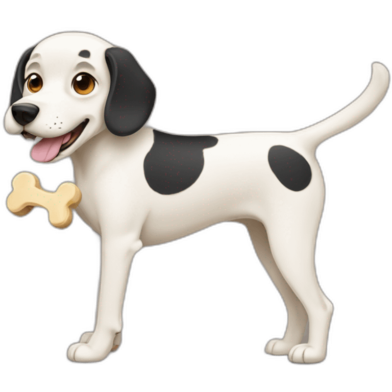 dog with a bone emoji