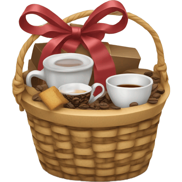 Gift basket tea coffee emoji