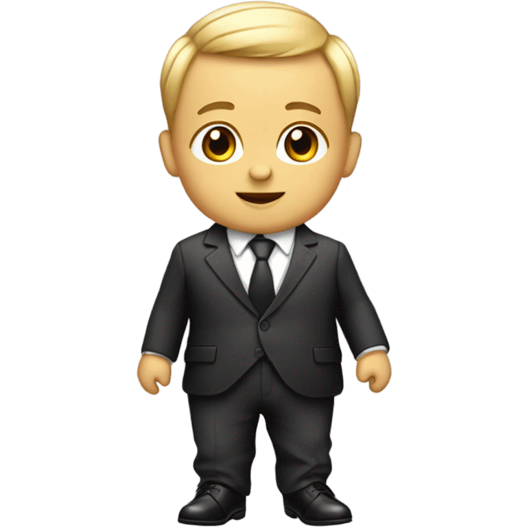 Baby in a suit emoji