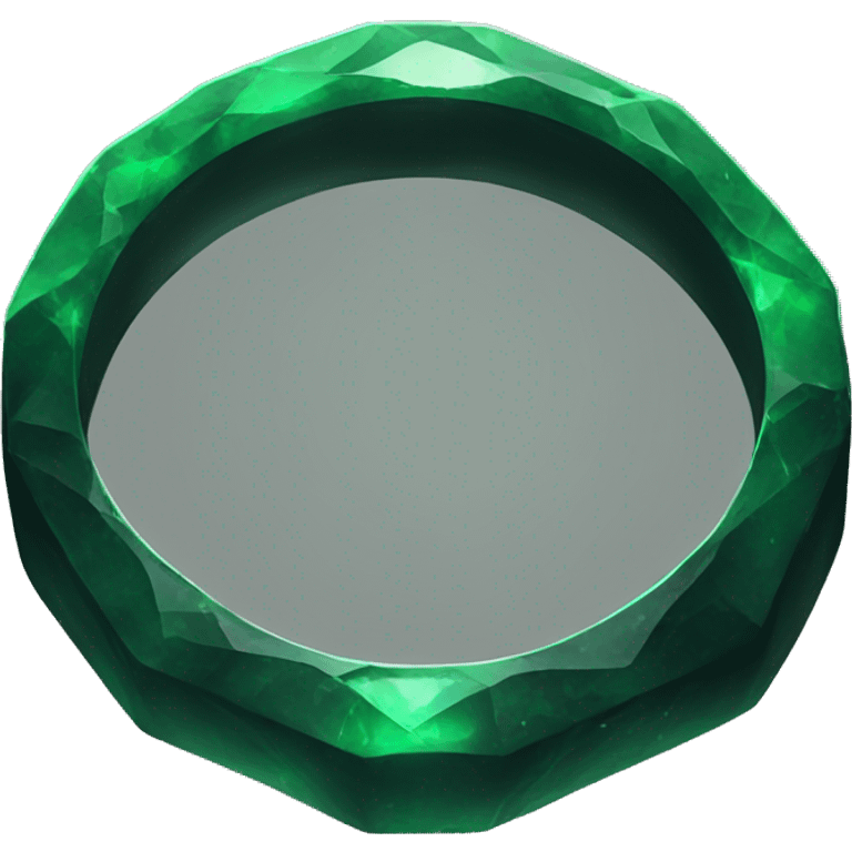 dark ring with green stone emoji