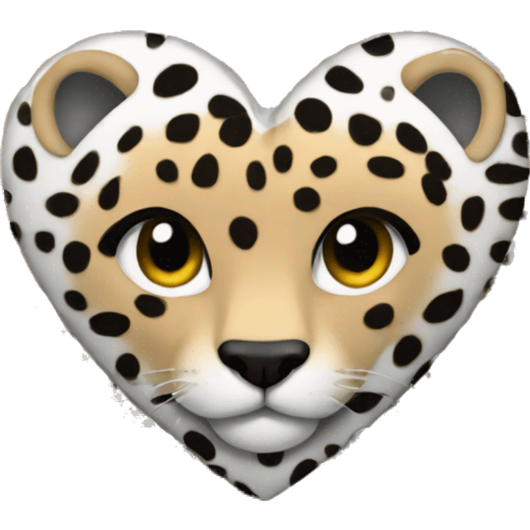 Heart with leopard pattern emoji