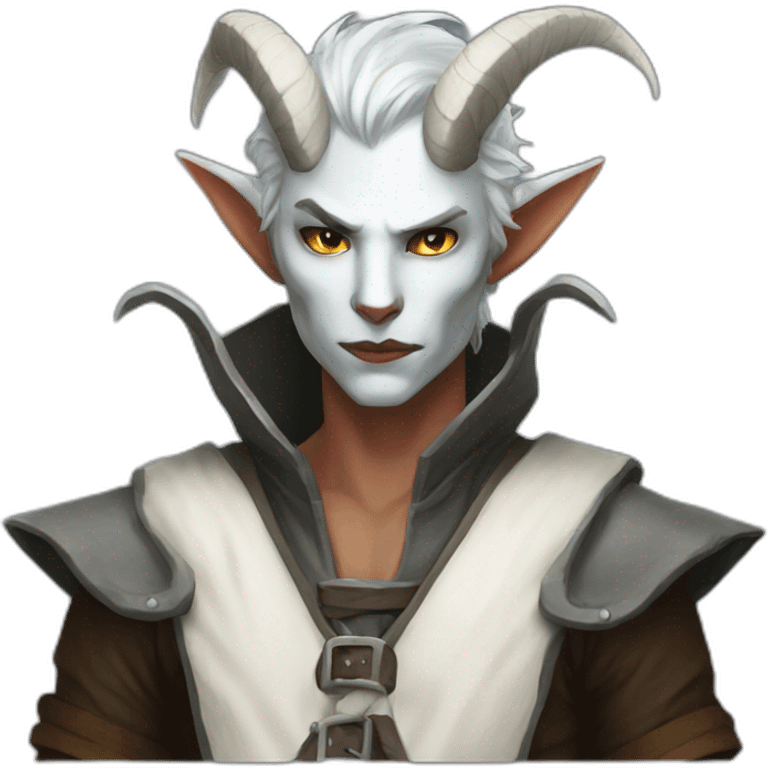 White tiefling rogue emoji