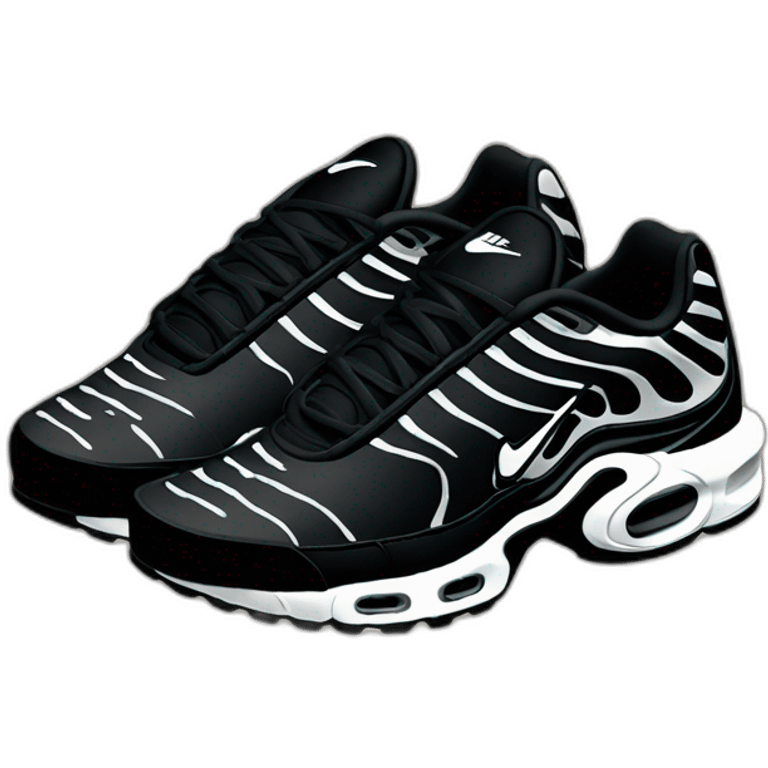 Nike Air Max plus tuned black emoji