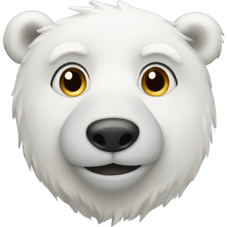 christmas polar bear emoji